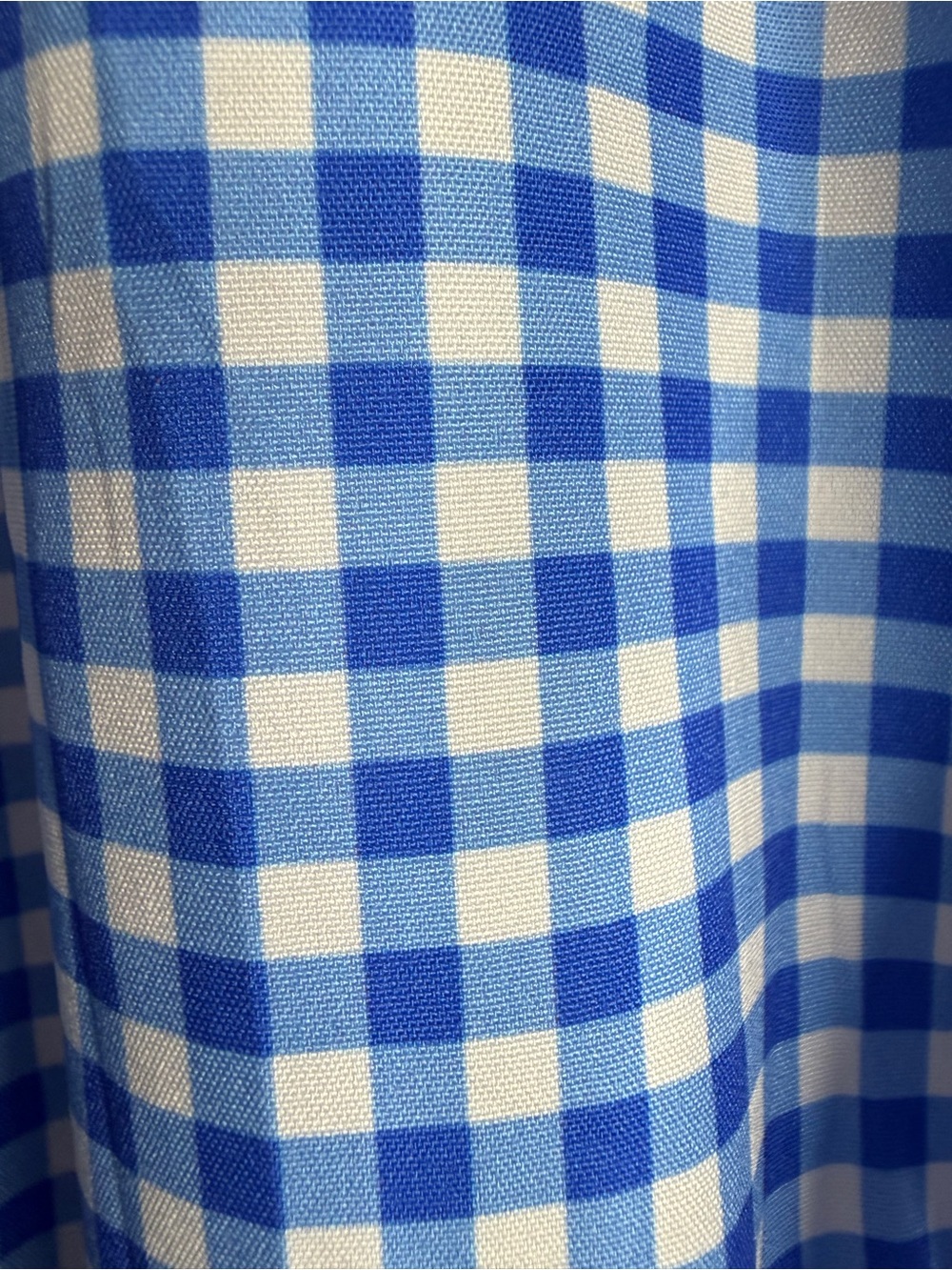 Women’s Blue Gingham “Dorothy” Dress with Puff Sleeve Blouse, Large - Picture 2 of 7